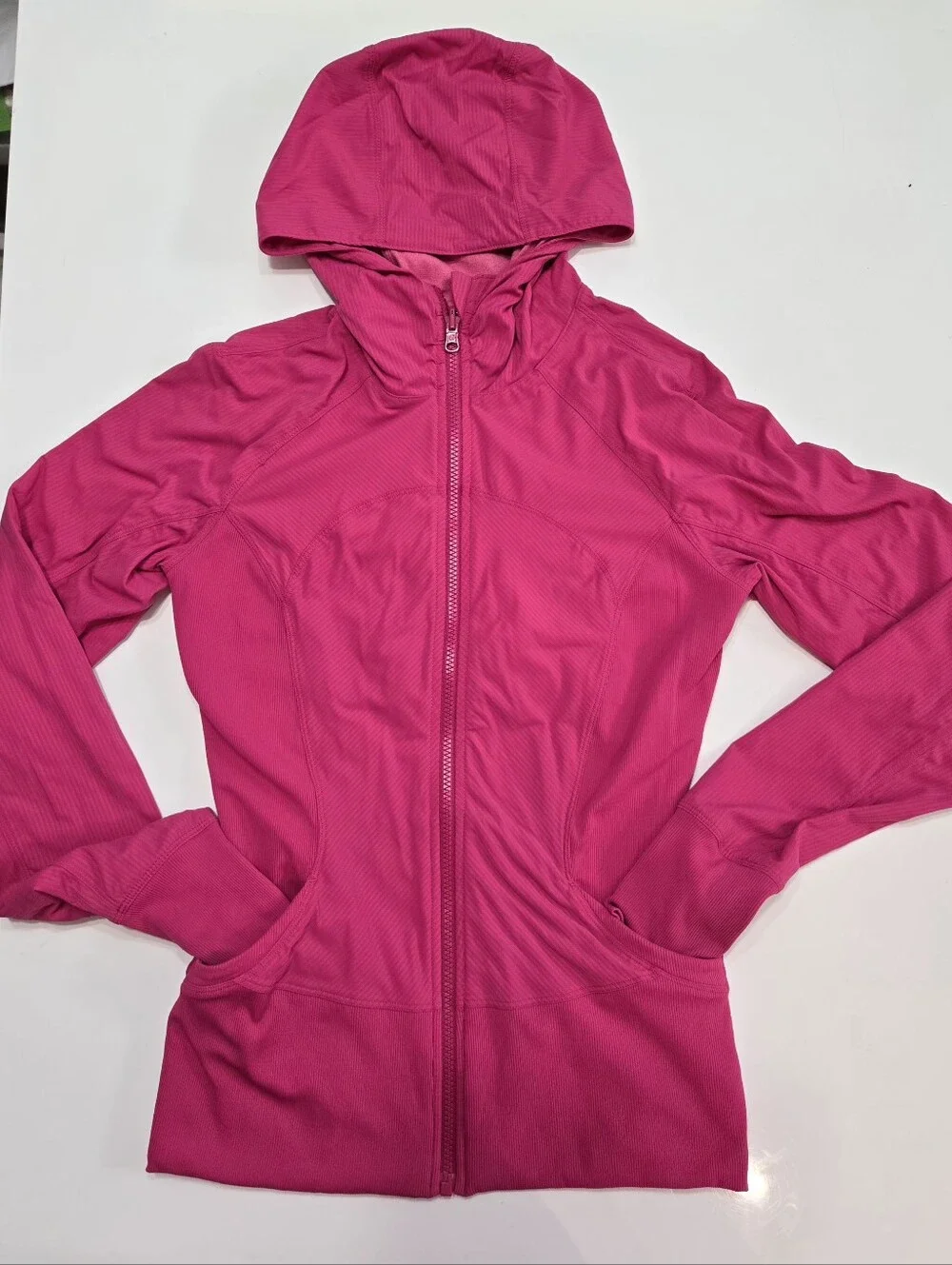 Lululemon In Flux Reversible Full Zip Jacket Size 8 Jewelled Magenta Pink